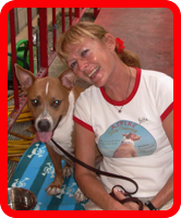 Certified dog trainer Britta Staub with Kaimana